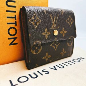 A346【極美品】LOUIS VUITTON ルイヴィトン モノグラム ポルトフォイユエリーズWホック財布 両面財布 コンパクト財布 M61654/SP0043