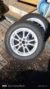 Goodyear 195/65R15 ブリヂストンNextry アルミホイール+タイヤ 4本セット。着払い