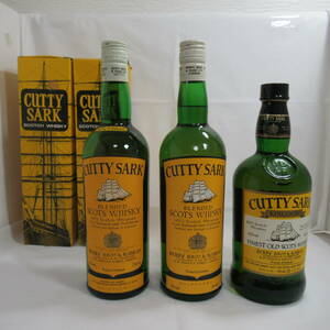 カティサーク 750ml 43% スコッチウイスキー CUTTY SARK 3本まとめて 0525D