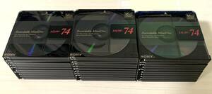 ★美品★中古MD ミニディスク 31枚セット minidisc 動作OK SONY MDW-74 美品 使用済 ケースなし Mini Disc ソニー