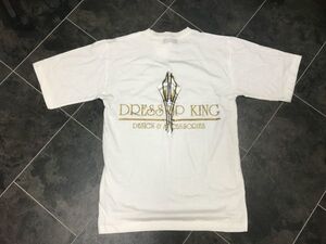 未使用保管品 ドレスアップキング ドレキン シロ Ｔシャツ フリーサイズ 綿100 希少 旧車 ＶＩＰＣＡＲ セダン