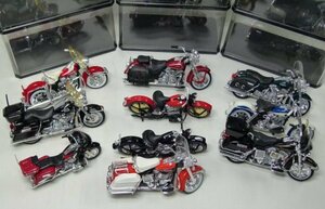 [IM] 現状品 マイスト 1/18 ハーレー ダビッドソン バイクシリーズ 10台セット バイク ミニカー HARLEY-DAVIDSON Maisto ハーレー