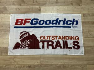 約150x90cm BF GOODRICH 特大フラッグ バナー タペストリー 旗 ガレージ装飾 アメリカン アメ車 ホットロッド グッドリッチ プラド 4駆