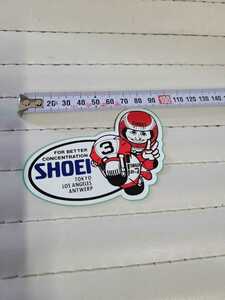 入手困難 正規品 SHOEI Eddie Lawson ステッカー 1枚(95×65mm)/ 当時物 ショウエイ エディ ローソン キャラクター ロゴ デカール