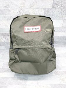 ◇ HUNTER ハンター ロゴ カジュアル シンプル リュック カーキ系 レディース P