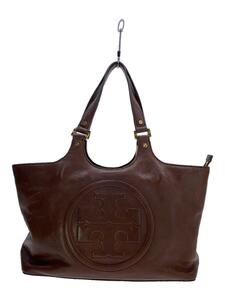 TORY BURCH◆トートバッグ/レザー/BRW