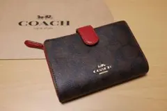 超品薄の大人気カラー♡ COACH コーチ 二つ折り 財布 ウォレット