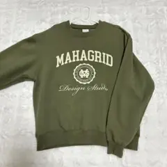 mahagrid オーセンティック　カレッジ　ロゴ　スウェット