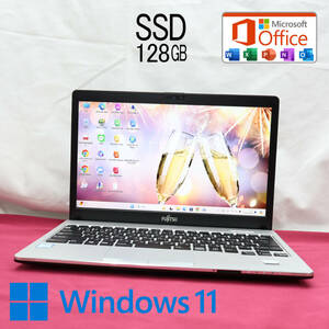 ★完動品 高性能6世代i5！SSD128GB★S936/P Core i5-6300U Webカメラ Win11 MS Office 中古品 ノートPC★P72670