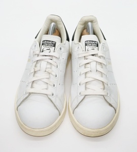 アディダス オリジナルス スタンスミス adidas STAN SMITH 22.5cm ホワイト ブラック S75076 スニーカー プレミアムレザー レディース 中古