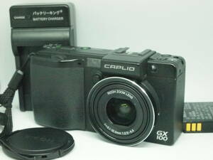 01★バッテリー・充電器・純正キャップ付★極上品★完動品★リコー RICOH CAPLIO GX100#220359