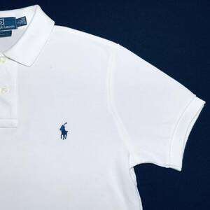 POLO RALPH LAUREN ポロ ラルフローレン 定番ポロシャツ ホワイト 白 ポニー刺繍 半袖 Sサイズ