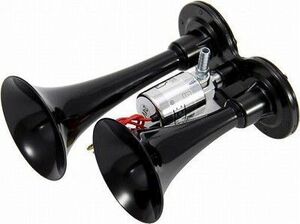 ヤンキーホーン２００mm 低電流タイプ ブラック ２４ｖ No.505565トラック用品 シャルマン直送