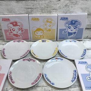 【未使用保管品】ピザーラ とっとこハム太郎 プレート 5枚 ハム太郎 リボンちゃん ラピスちゃん ラズリーちゃん 食器 PIZZA-LA お皿