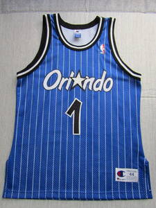 美品！ NBA ◆HARDAWAY　アンファニー・ハーダウェイ　オーセンティック　ユニフォーム　★マジック　ジャージ　チャンピオン製　44 当時物