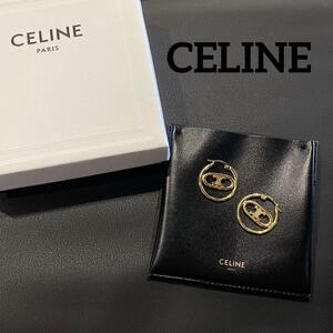 『CELINE』 セリーヌ トリオンフ フープピアス / ゴールド