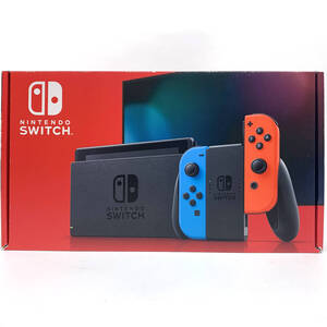 tu056　Nintendo Switch　本体 Joy-con(L) ネオンブルー (R) ネオンレッド　HAC-001　※未使用