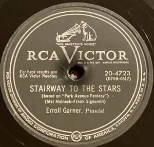 RCA VICTOR Records Erroll Garner・STAIRWAY TO THE STARS / I CAN