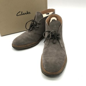 Clarks ブーツ クラークデールDBT 21621 箱付き スエード デザートブーツ アンクルブーツ 26.5cm ブラウン クラークス 靴 B11394◆