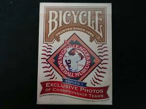 【G463】BICYCLE　NEGRO LEAGUES　BASEBALL MUSEUM　野球　PLAYING CARDS　未開封　レア　デック　トランプ　カード　マジック　手品