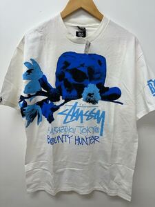 ☆【未使用】ステューシー × バウンティハンター 原宿 チャプト Tシャツ STUSSY BOUNTYHUNTER バウンティーハンター 限定 コラボ 半袖 L