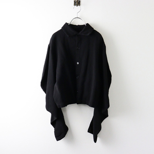 トリココムデギャルソン tricot COMME des GARCONS 立体裁断 変形アームシャツ/ブラック トップス ブラウス トップス【2400014116298】