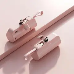 ✩ピンク✩type-c端子☆モバイルバッテリー 5000mAh☆