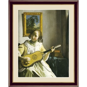 【新品】〔 フェルメールの代表作 〕 F6号 ギターを弾く女 ヨハネス・フェルメール Johannes Vermeer