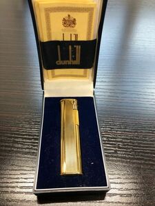 dunhill ダンヒル ガスライター　スリムタイプ 喫煙具 ゴールド