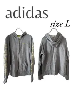 195 adidasパーカーセットアップ　上　size L