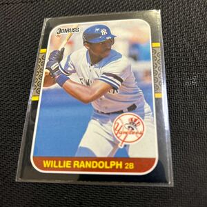 Donruss 1987 Willie Randolph NY Yankees No.154