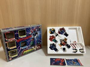 ☆　 タカラ　ミクロマン　ミクロロボットV5体合体　現状品　ジャンク品　昭和レトロ　管EARR