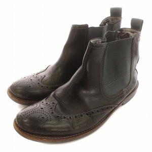 クラークス clarks ブーツ サイドゴアブーツ ショートブーツ レザー UK6 25cm 黒 ブラック /☆G レディース