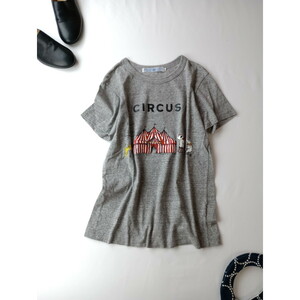 R&D.M.Co- オールドマンズテーラー CIRCUS T-SH サーカスティー シャツ Tシャツ 半袖 カットソー トップス グレー L