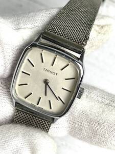 【稼働〇】TISSOT　ティソ　手巻き腕時計　シルバー　レディース　ヴィンテージ　ケース幅：20mm