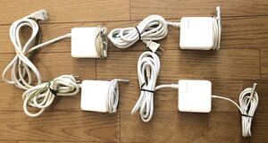 4個セット 純正 Apple Macbook pro 13/15/17 inch アダプター magsafe1 60 Watt A1344 動作は確認済み