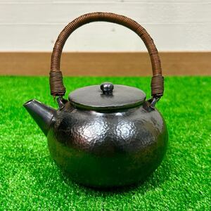 純銀 銀瓶 湯沸 急須 茶器 茶道具 煎茶道具 金属工芸 約170g 現状品(A138)