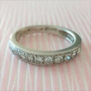 【Folli Follie / フォリフォリ】silver 3号 リング cz？ 匿名配送