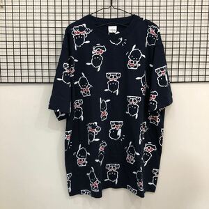 QY32 Tシャツ 半袖 サンリオ　ポチャッコ　紺　3L　タグ付き未使用 自宅保管