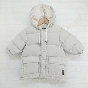 ◇ COMME CA DU MODE コムサデモード キッズ 子供服 長袖 中綿 ジャケット サイズ90 グレージュ レディース E