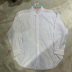 BALENCIAGA 18ss BACK PATCH STRIPE SHIRT SIZE-34 518068 TAM07 バレンシアガ バックパッチストライプ 長袖シャツ