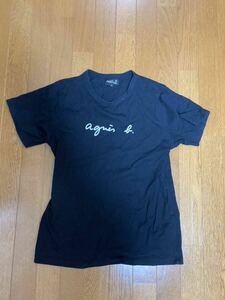 agnes b.アニエスベー 黒Tシャツ・サイズ2 Mぐらい