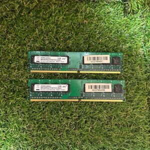 pqi DDR2-800U 1GB×2枚計2GB