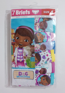 USA購入★★ ドックはおもちゃドクター パンツ 7枚 サイズ4 110 未使用品 ★★ Disney Junior Doc McStuffins Girls panties