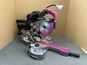 #極美機【日立工機 HITACHI 190mm 卓上 スライド丸のこ C7RSHC レーザーマーカー 照明ライト 傾斜角調整 木工 電動工具】NA01479