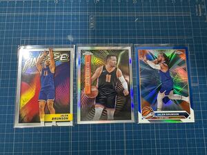 2023-24 Jalen Brunson Topps Chrome Expose,Finesse,Blue Refractor /75 ３枚セット