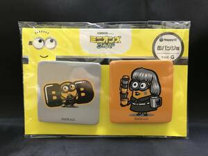 【0022-01】 HAPPYくじ MINIONS ミニオンズ フィーバー 缶バッチ賞 TYPE-G 現品のみ