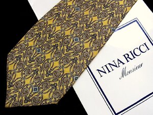 ♪5712D♪状態並品【装飾 柄】ニナリッチ【NINA RICCI】ネクタイ