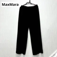 MaxMara 黒 スラックス パンツ Made in Italy 34