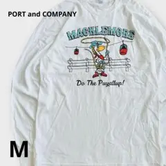 PORT and COMPANY MACKLEMORE 長袖カットソー ホワイト